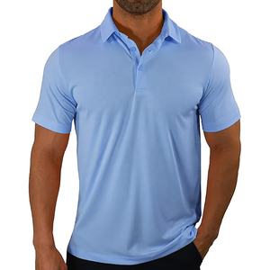เสื้อโปโลผ้าฝ้าย100% สำหรับผู้ชาย, เสื้อยืดโปโลกอล์ฟถักแบบลำลองสำหรับผู้ชาย - Product Image 5