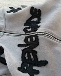 Sweat à capuche pour homme - 100% coton - Veste à capuche brodée 3D - Imperméable - Respirant - Haute qualité - Confortable - Durable - Pour un usage décontracté - Product Image 2