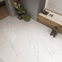 Carreaux de porcelaine effet marbre Gres italien de haute qualité, finition brillante pleine masse, épaisseur 6 mm, grandes dalles contemporaines pour villas