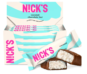 Barritas de Proteína NICKS, Galletas Bajas en Carbohidratos, Sin Gluten |   25% de proteína |   203 Calorías |   Oblea de vainilla (40g x 9) - Product Image 3