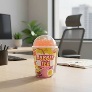 Fruit de la passion Madame Hong prêt à boire + boule de tapioca Boba à éclater au litchi 500ml OEM/Vente en gros - Product Image 3