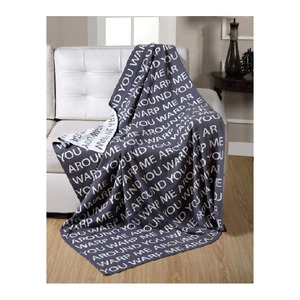 Manta de felpa de lujo de alta calidad, personalizada, suave, ligera, bordada, de la India, gran oferta - Product Image 1