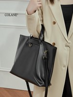 Sac à bandoulière en cuir de vachette véritable au design simple pour femmes, élégant sac à main fourre-tout avec longue bandoul