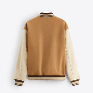 Chaqueta Varsity de Invierno de Alta Calidad, Ecológica, con Apliques Bordados Personalizados, Mangas de Algodón, Secado Rápido y Transpirable para Hombre - Product Image 2