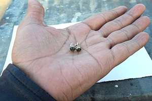 Elegant Gold-Plated Labradorite <b>Stud</b> Earrings Handcrafted Daily Wear Sterling <b>Silver</b> Gemstone Jewelry Rope Edge Design Perfect - Product Image 5