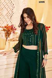 Evergreen Design Nouvelle Collection Blooming Georgette Trois Pièces Collection Femme Fabricant De Mode - Product Image 2