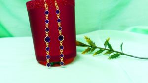 Ensemble de boucles d'oreilles pendantes classiques de style vintage en argent sterling 925 plaqué or avec pierres précieuses améthyste pour mariage - Product Image 5