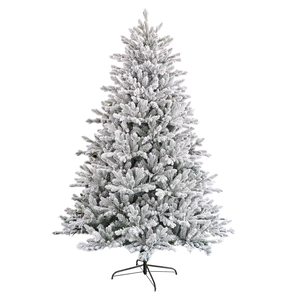 High Quality 240cm-300cm Green Leaves Artificial PVC PE Christmas <b>Tree</b> with Flocked Snow Standing Base LED Christmas <b>Tree</b> - Product Image 4