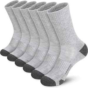 High Quality <b>Men's</b> <b>Merino</b> <b>Wool</b> Sports <b>Socks</b> Black White Grey-Breathable Logo-Autumn Comfortable Latest Promotion Price - Product Image 6