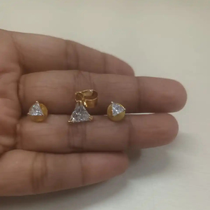 Ad Pandent Set con pendientes Studs Pearl Wedding Dinner Ocasiones festivas Mujer - Product Image 1