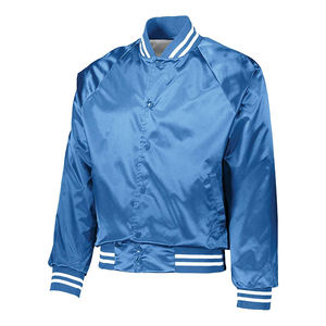 Veste universitaire en satin de style personnalisé avec col montant, broderie personnalisée, 100% soie, imperméable et écologique, Pakistan - Product Image 5