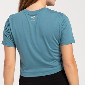 Crew Neck Lightweight Crop Tops for <b>Women</b> <b>Slim</b> <b>Fit</b> Short Style Custom Design Tshirts Eco-Friendly From Bangladeshi Supplier OEM - Product Image 3