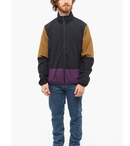 Chaqueta Cortavientos Informal Resistente al Agua de Secado Rápido y Transpirable, Talla Grande, Estilo Color Block con Cierre, para Otoño - Product Image 4