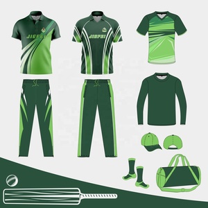 เครื่องแบบทีมคริกเก็ตเสื้อแขนสั้นชุดฝึกซ้อมคริกเก็ตโพลีเอสเตอร์100% - Product Image 5