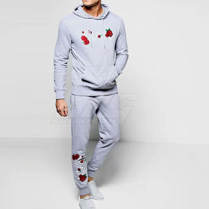 Venta caliente Ropa de invierno Hombres adultos Chándales Ropa de moda Chándales de color sólido a prueba de viento - Product Image 2