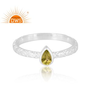 Trending Design 925 Sterling Silver Natural Peridot Gemstone Ring Custom Design Jewelry For Women Gift For Her - Product Image 3