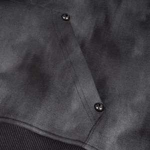 2026 New <b>Retro</b> Distressed Detachable Sleeve Hoodie, High-quality Heavyweight Loose Short Design, Rivet Distressed Hoodie - Product Image 3