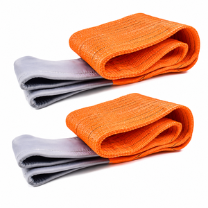 Eslinga de Cinta de Poliéster de Baja Elongación para Elevación de Maquinaria Pesada, 10 Toneladas, Diseño Reforzado y Duradero - Product Image 1