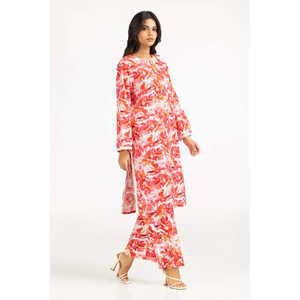 Conjunto Casual de Dos Piezas en Chifón Rosa para Mujer, Primavera/Verano, Largo por Encima de la Rodilla, Disponible en Tallas XS, XXS y XL - Product Image 5