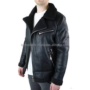Vêtements en cuir à manches longues pour hommes, veste de mode, produit de vente chaude, meilleures vestes d'hiver en cuir minces pour hommes - Product Image 4