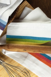 100% Cotton Herring Bone <b>Towel</b> for Home <b>Beach</b> Kitchen Child Restaurant Turquoise Color Woven Sustainable Linen <b>Microfiber</b> - Product Image 5