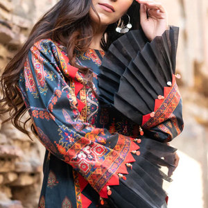 Shalwar Kameez – robes de costume de pelouse pour femmes, costumes indiens à la mode pour femmes, Design imprimé, robe de pelouse - Product Image 6