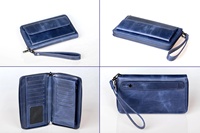 Dompet Kulit Asli Vintage Baru untuk Wanita, Tempat Kartu Kredit, Tahan Lama, Ukuran Dapat Disesuaikan, Branding Kustom