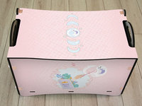 Boîte de rangement de jouets en bois pour enfants, boîte de rangement de jouets en bois avec couvercle, boîte de jouets en bois avec roues, bac à jouets pour enfants, organisateur de chambre d'enfants