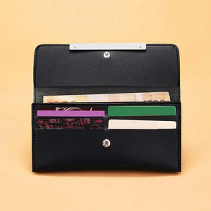 100% cuero de piel de vaca de gran capacidad de alta calidad al por mayor peso ligero mujeres Cartera de cuero embragues - Product Image 3