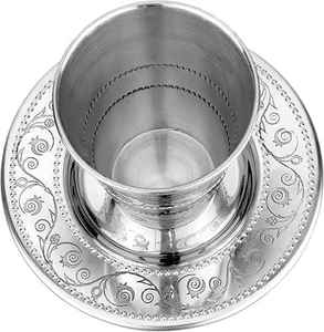 Vente directe d'usine, coupe à vin Kiddush en acier inoxydable doré personnalisable, classique pour les fêtes de Shabbat, prix bas, MOQ faible, métal - Product Image 4