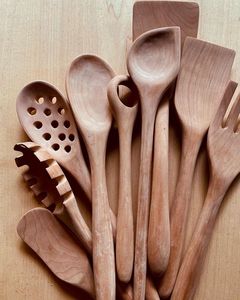 EXPANDING Natural Teak or Acacia Wooden <b>Kitchen</b> <b>Utensils</b> Set With Spoon Rest Wooden Cooking Spoons Set and <b>Utensils</b> <b>Holder</b> - Product Image 2