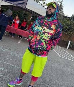 Directo industria venta al por mayor 3D bordado personalizado cosido Graffiti patrón neón verde-blanco 3D deportes pulóver Sudadera con capucha - Product Image 4