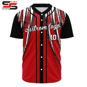 2025 New OEM Manufacturer Blank Stitched Baseball Jerseys High Quality Fully Dye Sublimation Mesh Baseball <b>Shirts</b> Jersey - Product Image 5