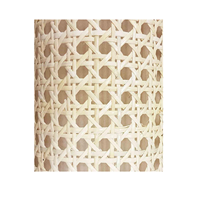 Sangle en rotin semi-blanchi à maille ouverte de 15 m, largeur 30-90 cm, lavée à l'eau, pour meubles et artisanat originaux, CH GLOBAL, Singapour