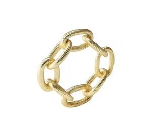 Napkin <b>Ring</b> in Gold Set of 4 <b>for</b> Hotel Wedding Party Dinner Table Decoration - Product Image 1