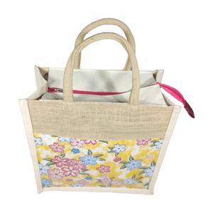 Bolsa de compras de yute ecológica de calidad premium con agradable impresión en todo mango acolchado tejido producto de alta calidad - Product Image 2