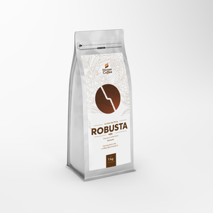 Granos de Café Robusta Tostados Vietnam 100% Tostado Medio Tamiz 18, 250g Por Bolsa Marca - Product Image 1