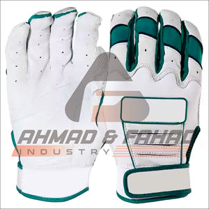 Venta al por mayor Guantes de bateo Hombres Béisbol Cuero Softbol Nuevos guantes de bateo de béisbol Logotipo personalizado Unisex Guantes deportivos cerrados - Product Image 4