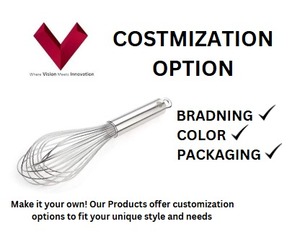 ที่ตีไข่สแตนเลสคุณภาพพรีเมียมสำหรับขายส่ง เหมาะสำหรับไข่ แป้ง และอื่นๆ ที่ตีไข่สแตนเลส ที่ตีไข่โลหะ - Product Image 3