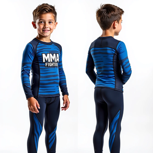 เสื้อฝึกแขนยาวแบบซับลิเมตของ MMA แบบชุดกิโมโน Jitsu กิโมโนป้องกันรังสียูวี - Product Image 6