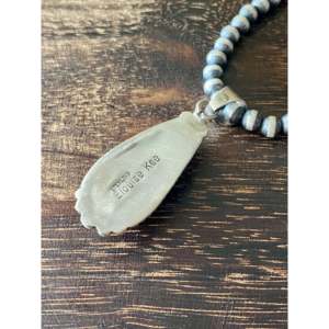 Pendentif goutte d'eau Elouise Kee Mohave en turquoise et argent sterling pour les occasions de cadeaux - Product Image 5