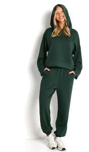 Tops cortos con logotipo estampado personalizado, sudaderas con capucha, chándal para correr, patrón sólido, conjunto de 2 piezas, chándal unisex de gran tamaño - Product Image 2