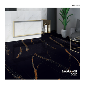 Carreaux de céramique en porcelaine brillante de conception moderne 600*1200 mm, épaisseur 8 mm, absorption d'eau <0,5% pour les murs intérieurs de villa, salon - Product Image 1