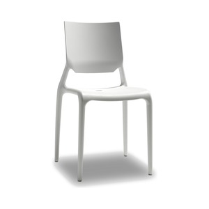 Stackable Monobloc Polymer <b>Chair</b> for Indoor and Outdoor Use, Lightweight Cafe <b>Bistro</b> Restaurant <b>Dining</b> <b>Chair</b> Made in Italy - Product Image 1