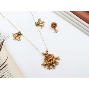 Conjunto de Collar con Colgante para Mujer, Estilo Moderno, con Cadena Ajustable, Ideal para Fiestas, Bodas y Uso Diario, para Venta al por Mayor - Product Image 2