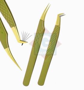 Pince à épiler de greffe de cils en acier inoxydable de haute qualité équipement de beauté à usage domestique de marque privée - Product Image 1