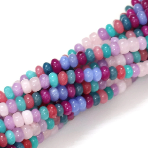 Magnifiques perles de quartz multicolores, forme ronde, lisses, 7-8 mm, AAA, mélange de couleurs, perles de pierres précieuses rondes en quartz, vente en gros - Product Image 3