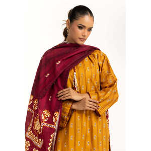 IUSTKSD-1167 Traje Casual de Verano de 3 Piezas con Estampado Khaddar - Product Image 2