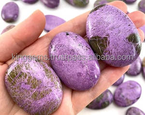 High Quality Natural Stichtite Palm Stone Crystal for Reiki <b>Healing</b> Meditation and Feng Shui Wholesale Pillows - Product Image 2