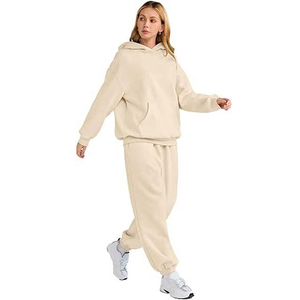 Ropa Deportiva de Fabricante OEM, Traje Deportivo para Mujer de Talla Grande, Sudadera Informal Personalizada, Chándal - Product Image 4